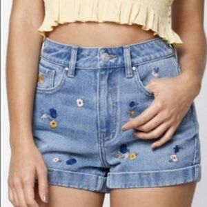 Pacsun‎ Floral Mom Jean Shorts
